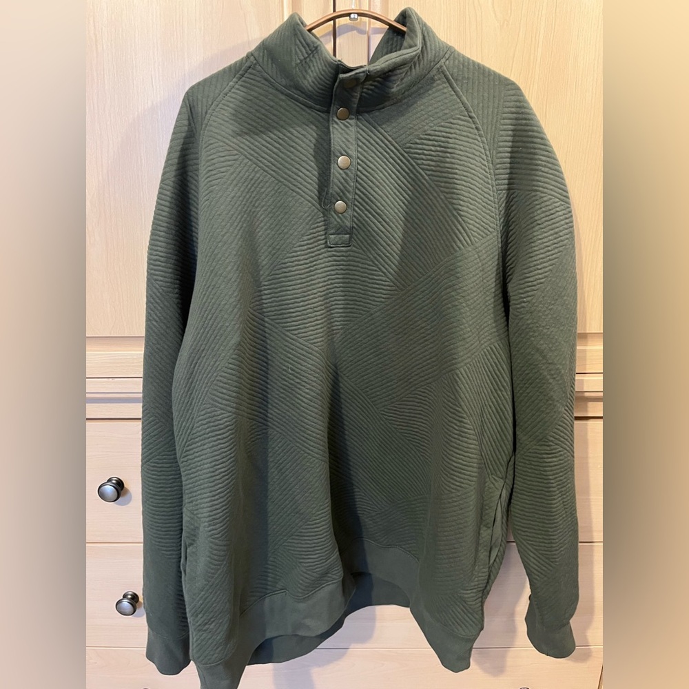 Goodfellow Men's Quilted 3/4 Sweater - XL
